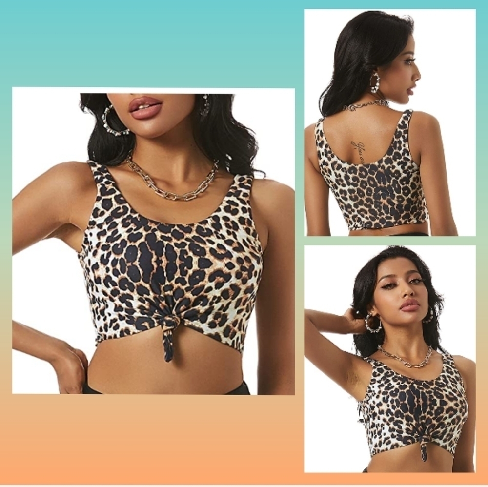ZAFUL Women's High Waisted Bikini Scoop Neck Swim Top . Size XL